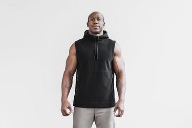 Nobull Arctic Sleeveless Men's Pullover Black | Australia (XP3082)